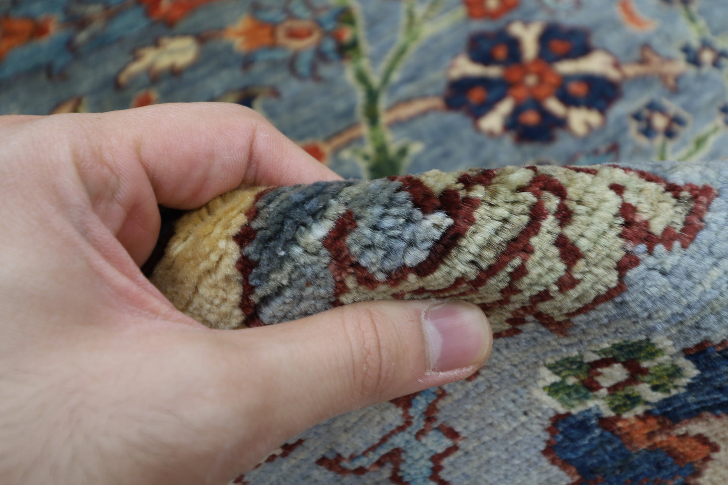 196 x 288 cm | Sickle Leaf Afghan Hand Knotted Carpet