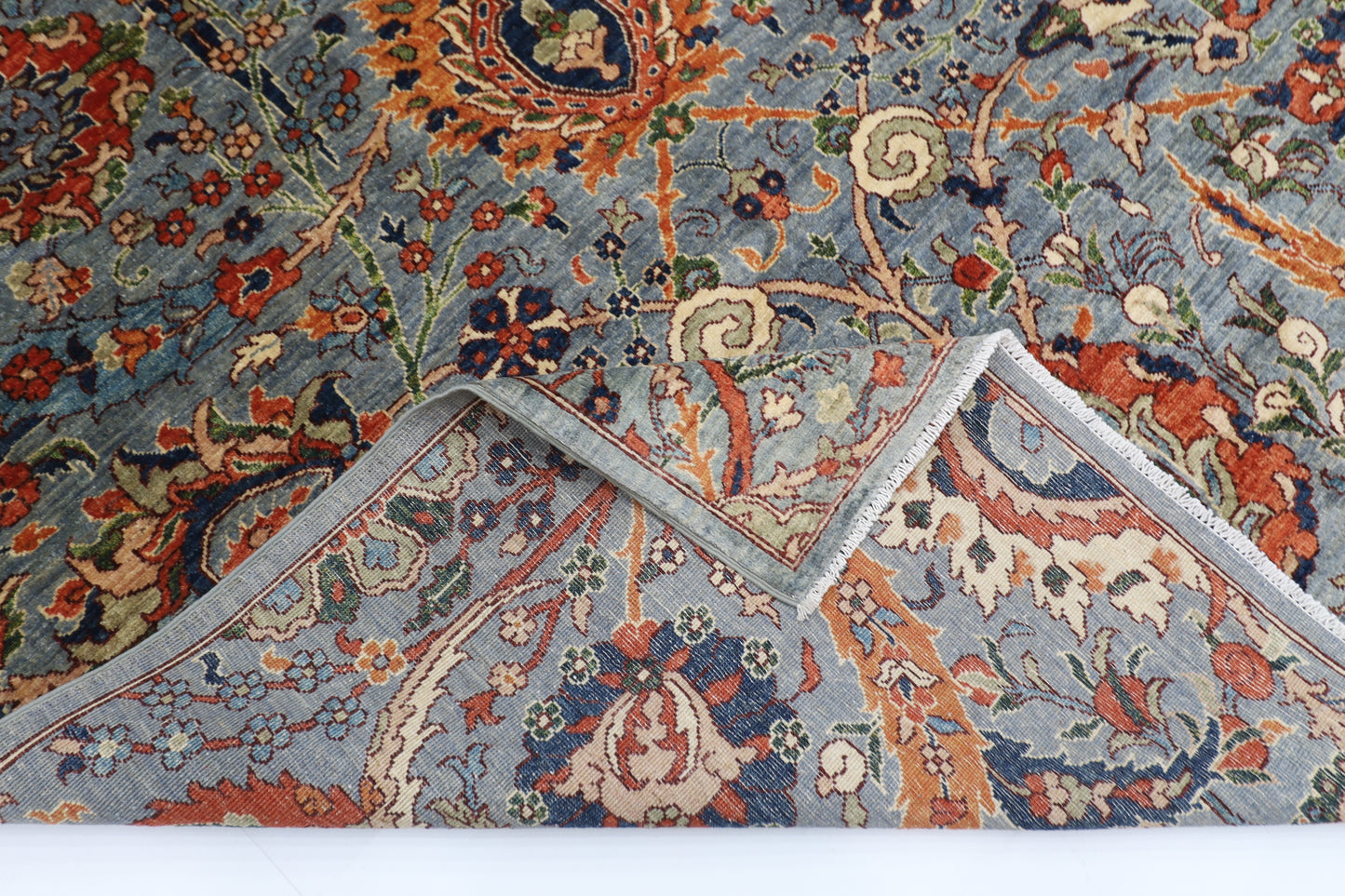 196 x 288 cm | Sickle Leaf Afghan Hand Knotted Carpet