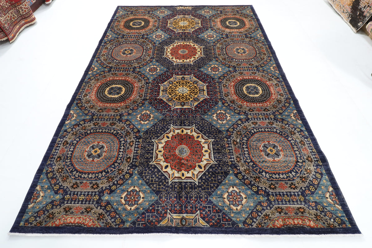 202 x 298 cm | Mamluk Afghan Veg Dye Wool carpet