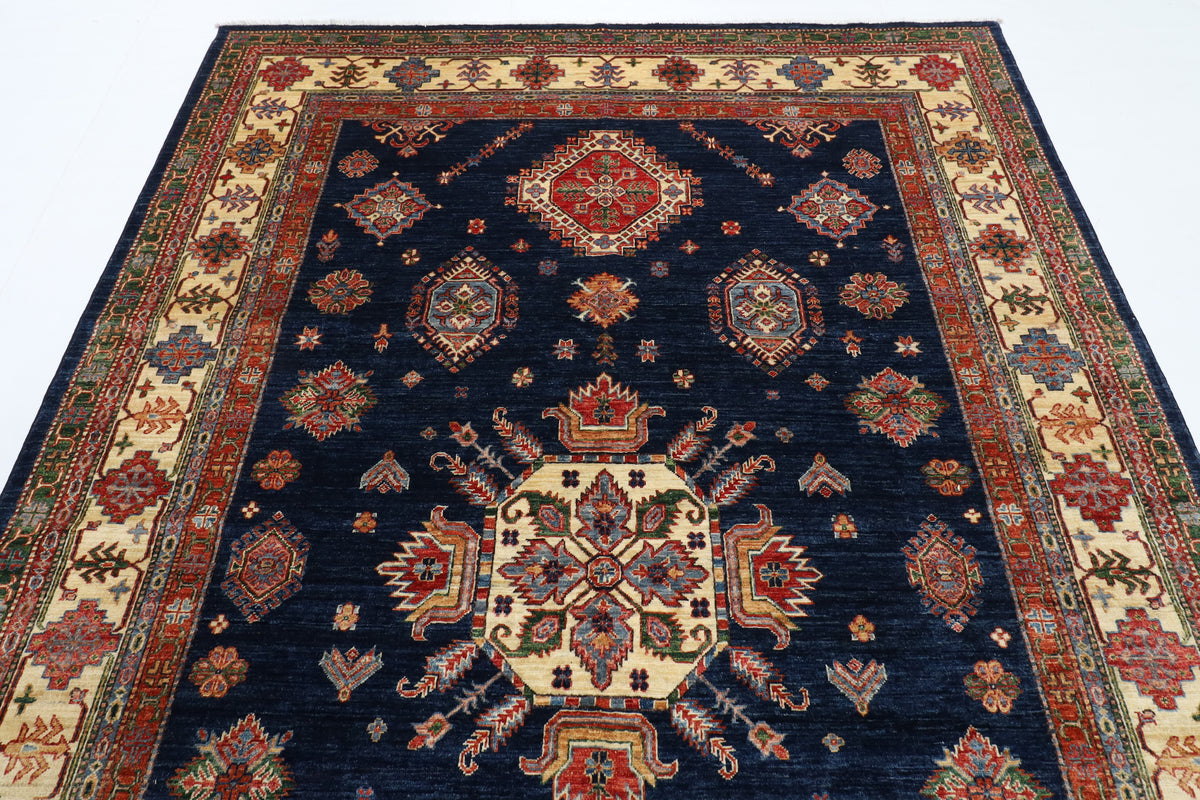 206 x 302 cm | Kazak Afghan Veg Dye Wool carpet