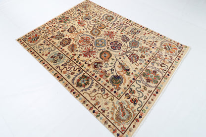 149 x 201 cm | Suzani Afghan Veg Dye Wool carpet