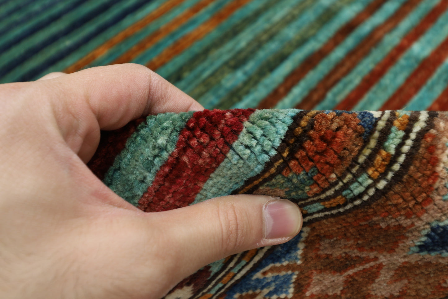 155 x 202 cm | Khorjun Afghan Hand Knotted Carpet