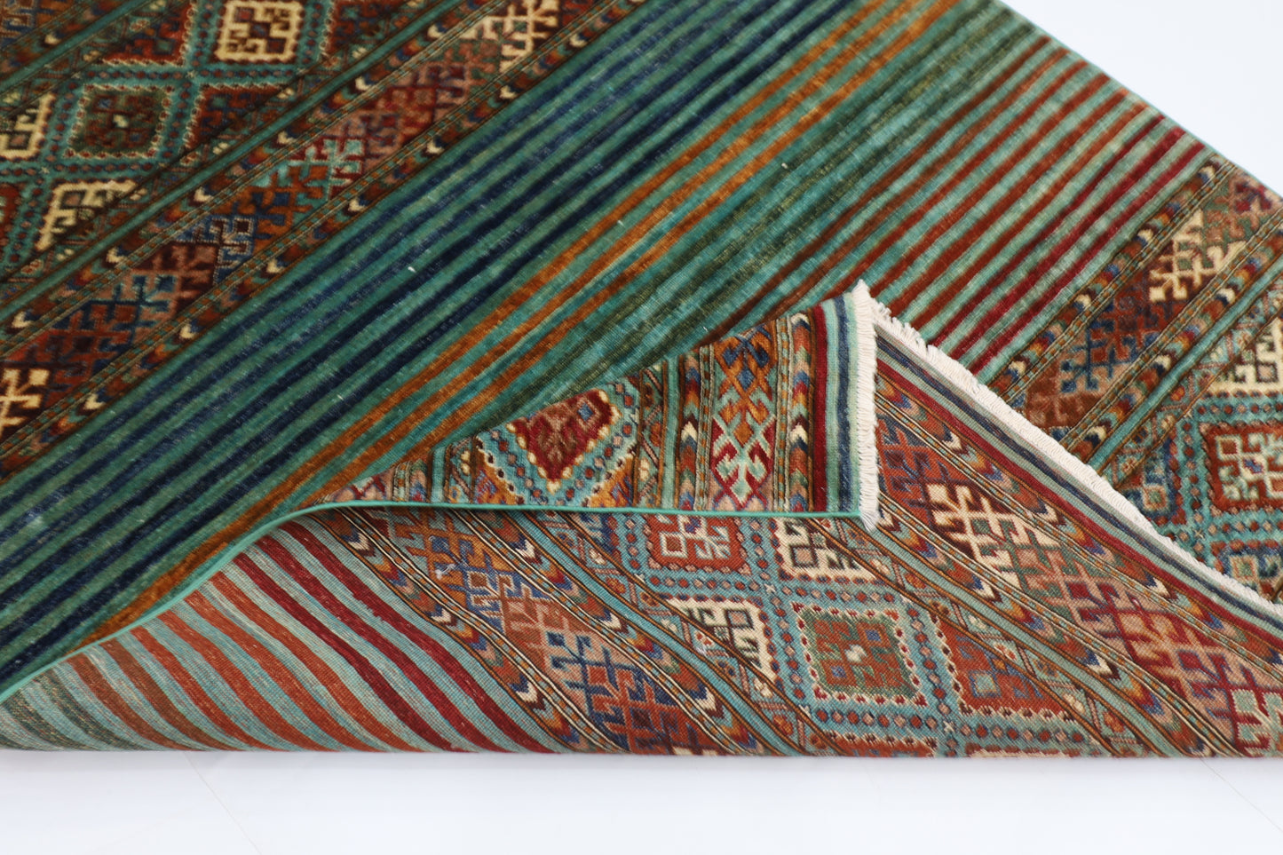 155 x 202 cm | Khorjun Afghan Hand Knotted Carpet