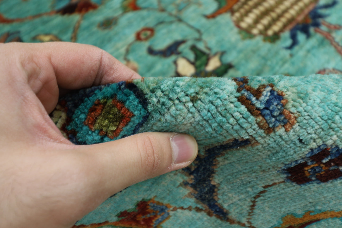 178 x 238 cm | Sultani Turquoise Afghan Hand Knotted Carpet