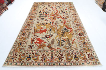 200 x 298 cm | Animal Afghan Veg Dye Wool carpet