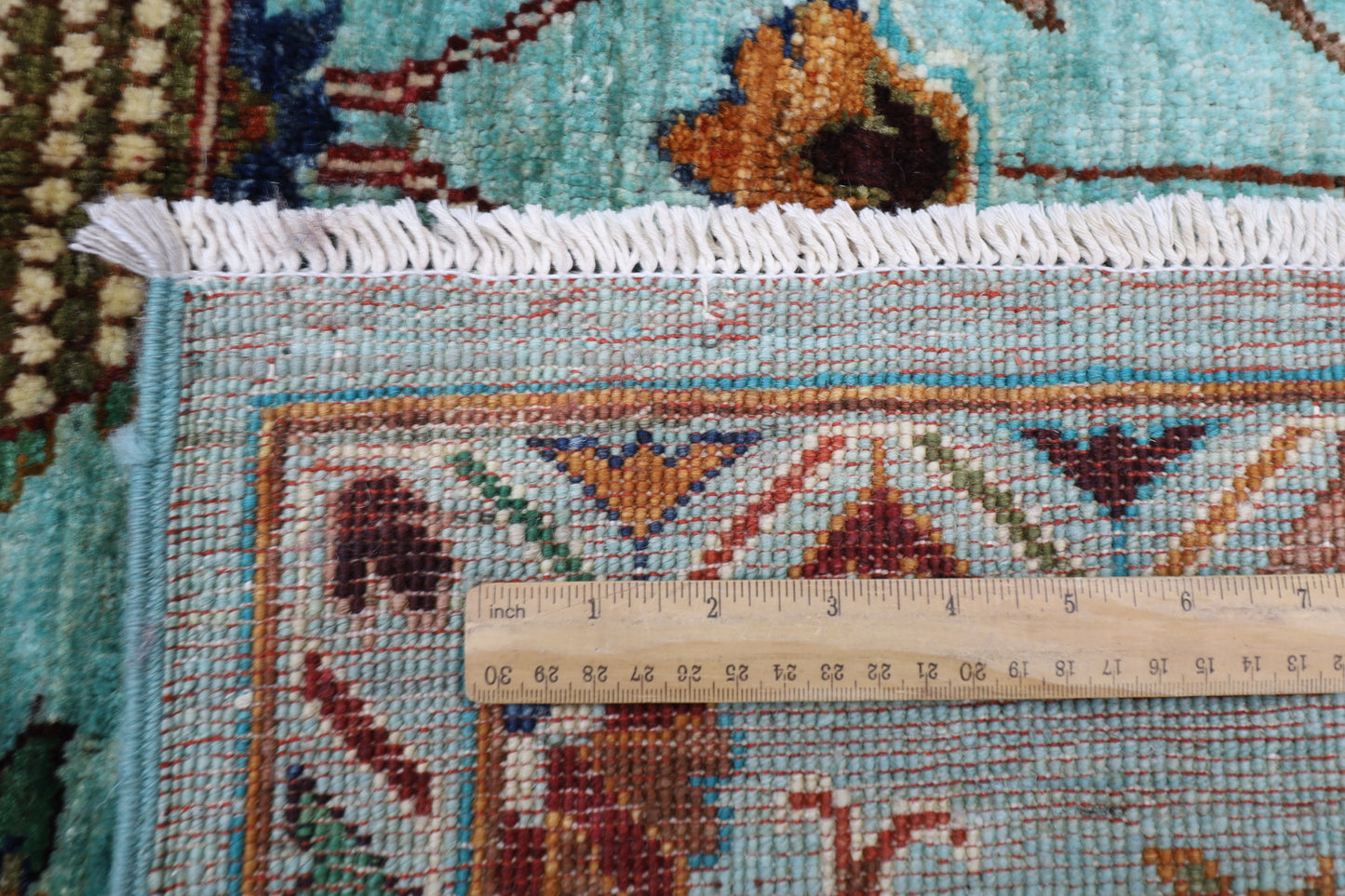 178 x 238 cm | Sultani Turquoise Afghan Hand Knotted Carpet