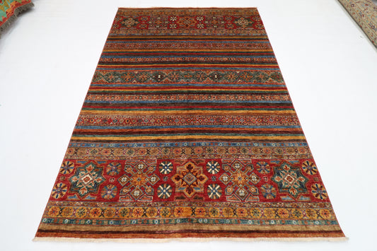 173 x 250 cm | Khorjun Afghan Hand Knotted Carpet