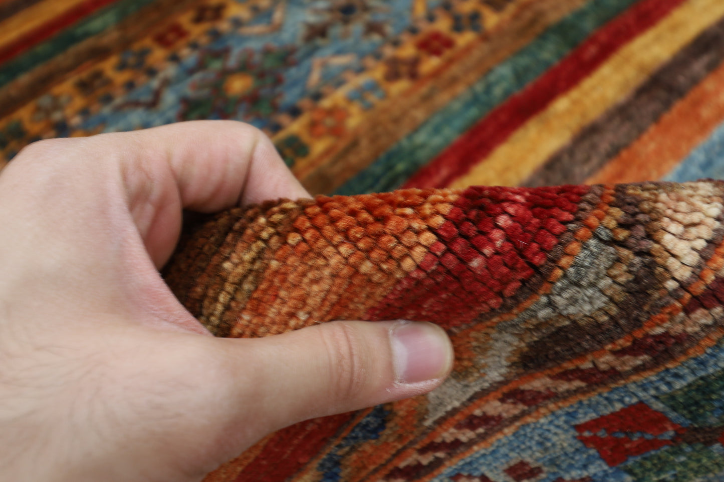 154 x 208 cm | Khorjun Afghan Hand Knotted Carpet