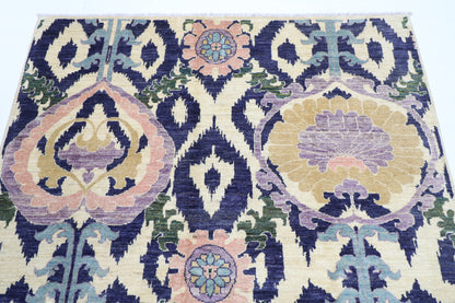 149 x 190 cm | Art Afghan Veg Dye Wool carpet