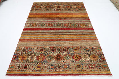 177 x 240 cm | Khorjun Afghan Hand Knotted Carpet