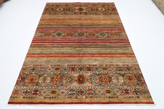 177 x 240 cm | Khorjun Afghan Hand Knotted Carpet