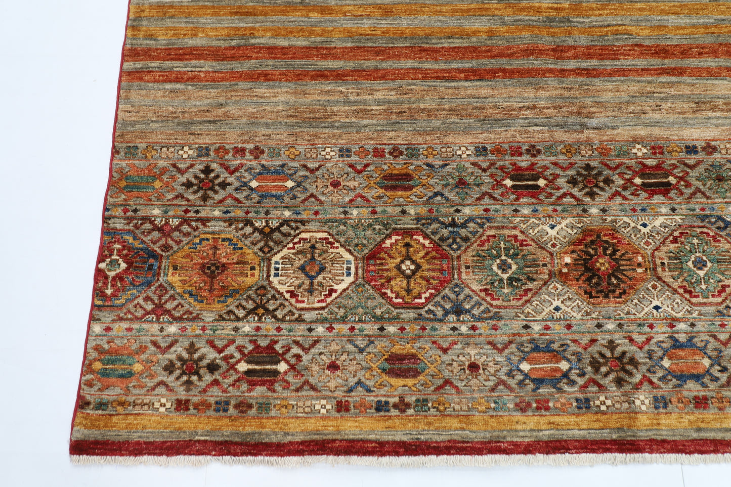 177 x 240 cm | Khorjun Afghan Hand Knotted Carpet