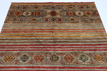 177 x 240 cm | Khorjun Afghan Hand Knotted Carpet