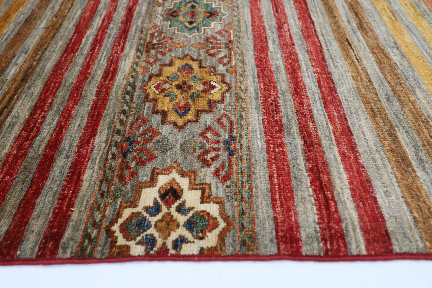 177 x 240 cm | Khorjun Afghan Hand Knotted Carpet