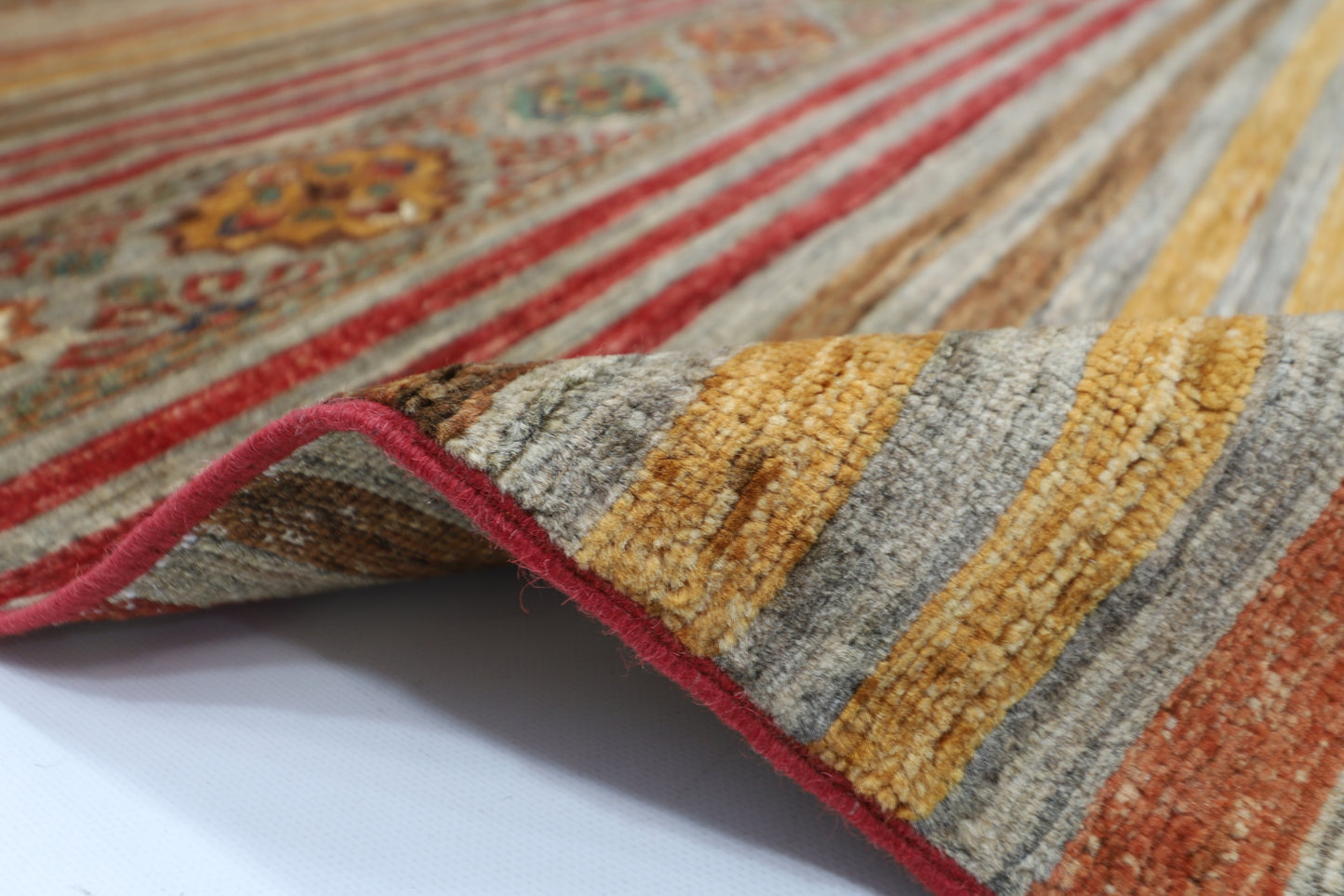 177 x 240 cm | Khorjun Afghan Hand Knotted Carpet