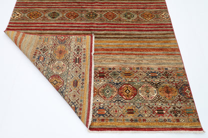 177 x 240 cm | Khorjun Afghan Hand Knotted Carpet