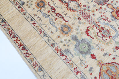173 x 232 cm | Beige Afghan Veg Dye Wool carpet