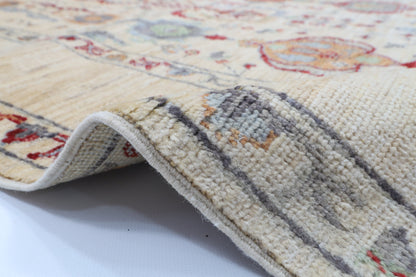 173 x 232 cm | Beige Afghan Veg Dye Wool carpet