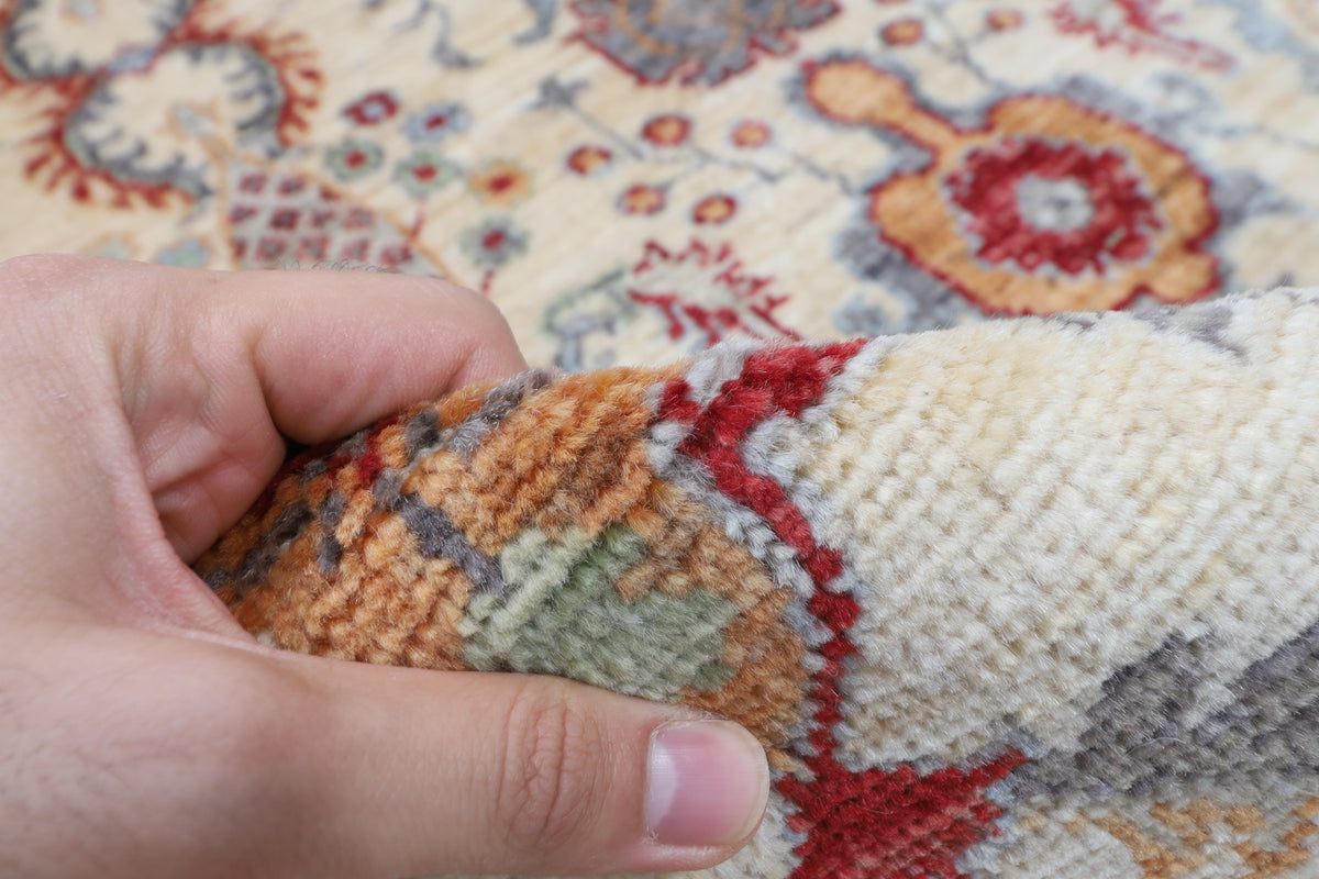 173 x 232 cm | Beige Afghan Veg Dye Wool carpet