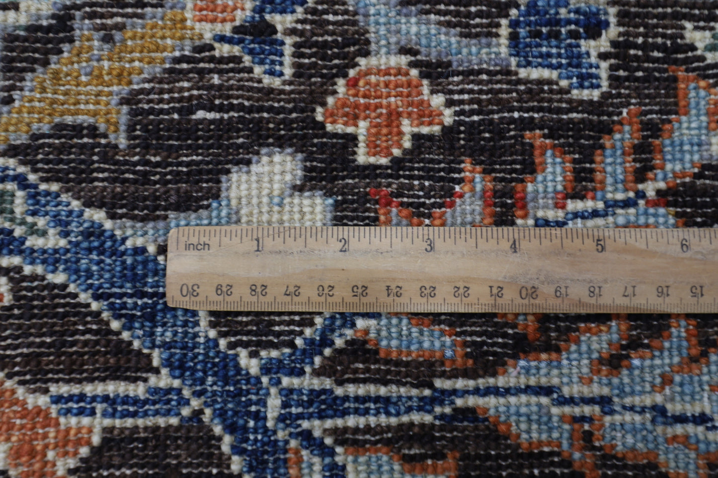 200 x 297 cm | Oriental Floral Brown Afghan Tribal Hand Knotted Wool Carpet
