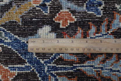 200 x 297 cm | Oriental Floral Brown Afghan Tribal Hand Knotted Wool Carpet