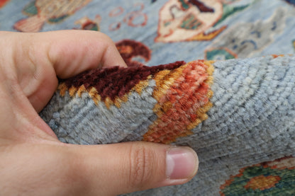 183 x 273 cm | Fish Party Afghan Veg Dye Wool carpet