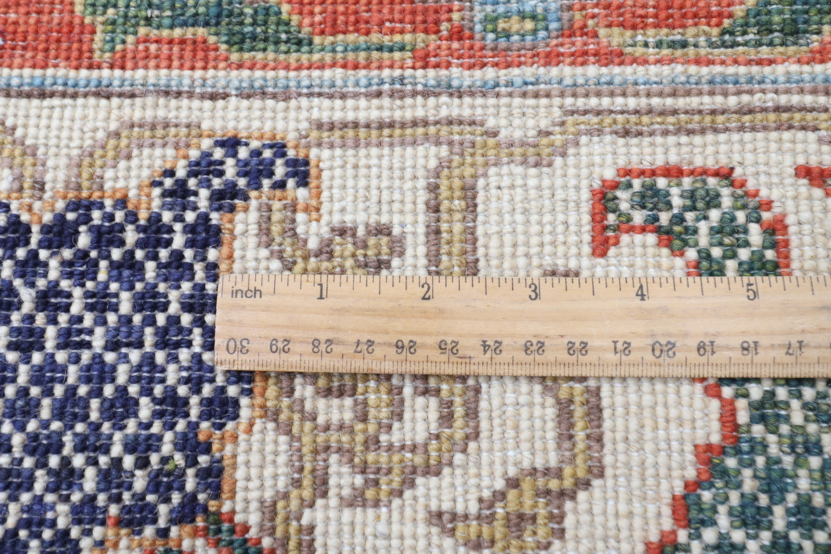 204 x 306 cm | Navy Blue Afghan Veg Dye Wool carpet