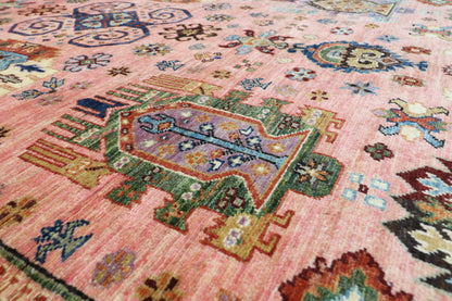 205 x 300 cm | Pink Waziri Afghan Veg Dye Wool carpet