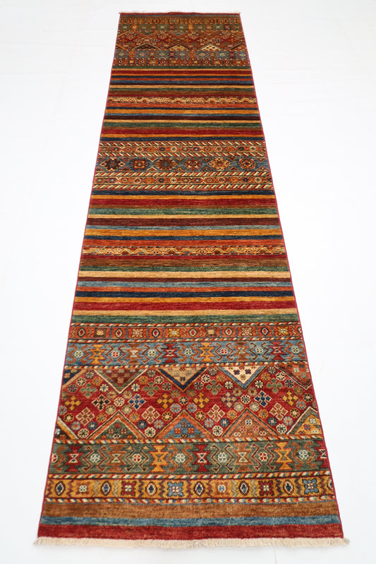 83 x 301 cm | Khorjun Tribal Afghan Hand Knotted Runner
