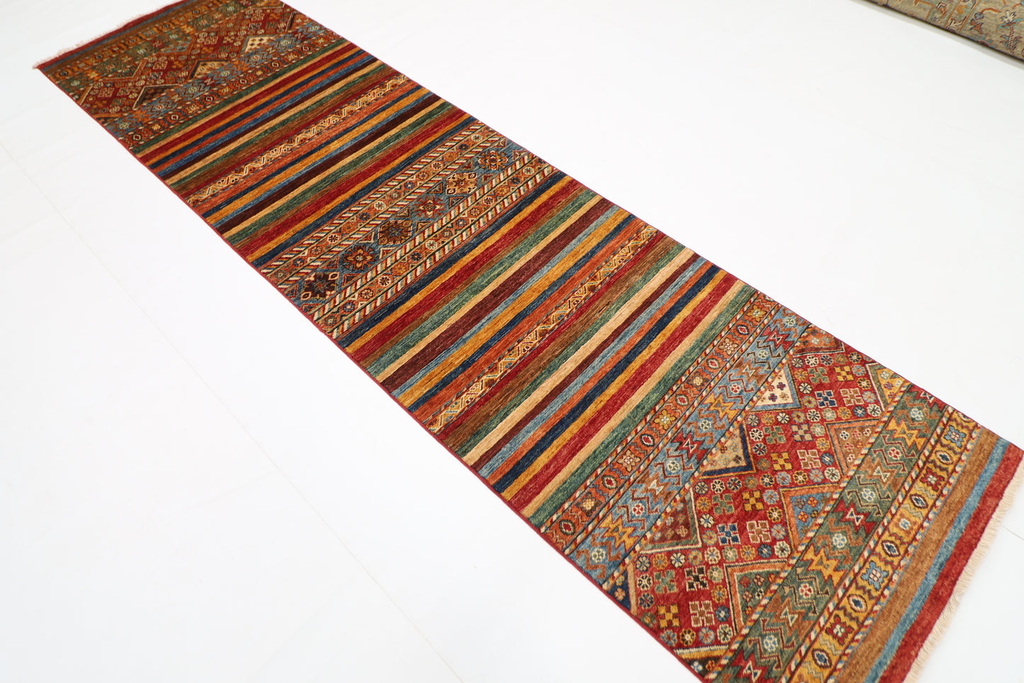 83 x 301 cm | Khorjun Tribal Afghan Hand Knotted Runner