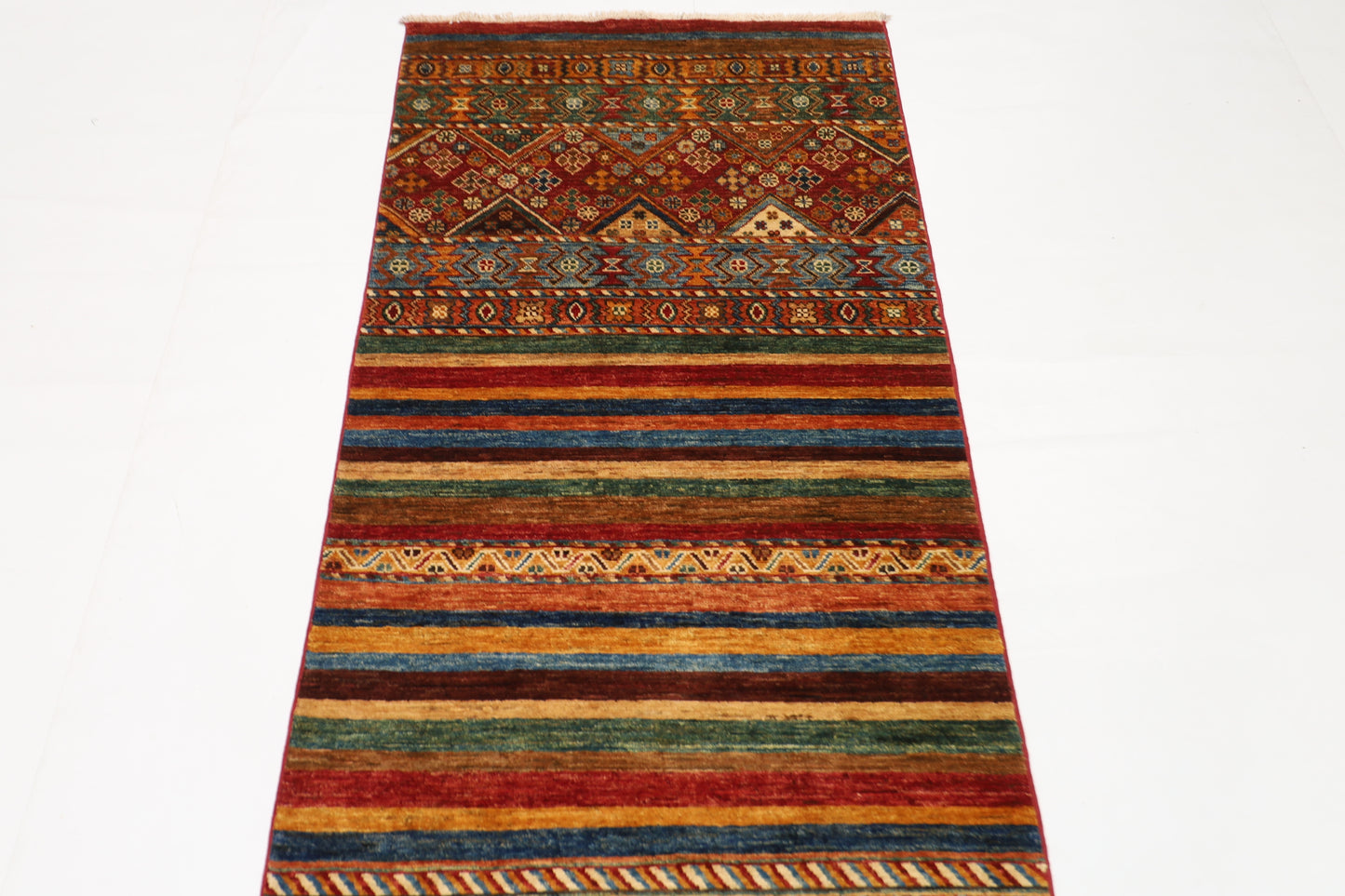 83 x 301 cm | Khorjun Tribal Afghan Hand Knotted Runner