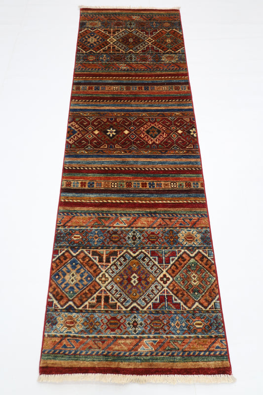 63 x 198 cm | Khorjun Tribal Afghan Hand Knotted Runner