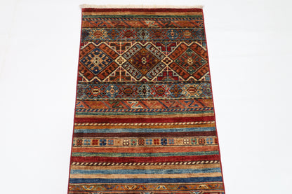 63 x 198 cm | Khorjun Tribal Afghan Hand Knotted Runner