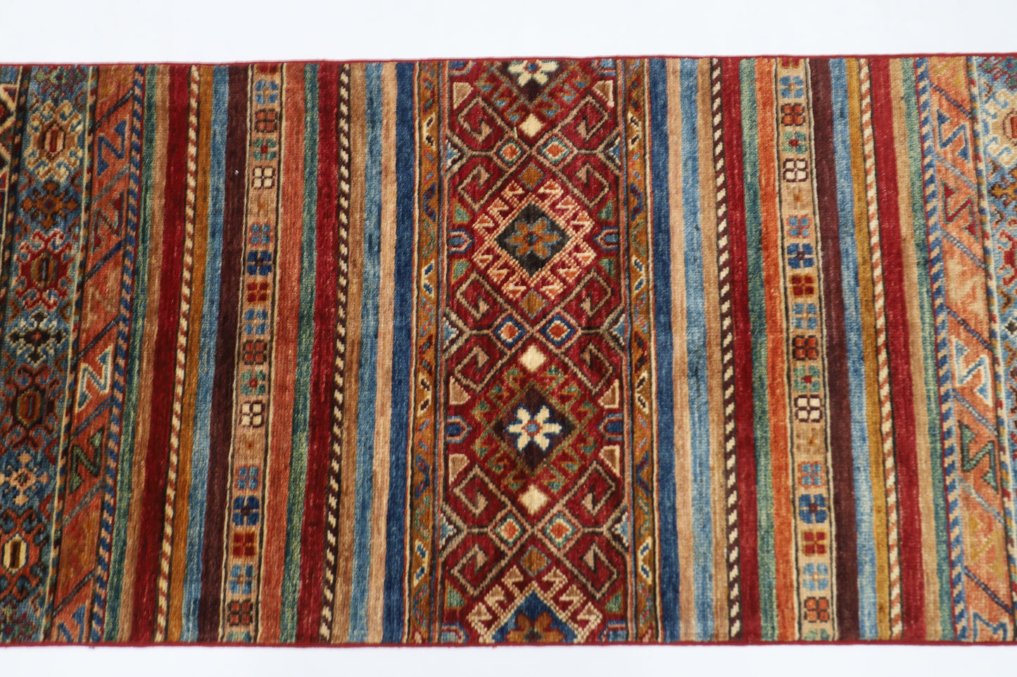63 x 198 cm | Khorjun Tribal Afghan Hand Knotted Runner