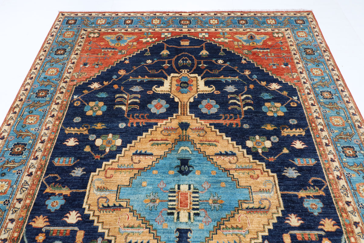 202 x 300 cm | Tribal Afghan Veg Dye Wool carpet