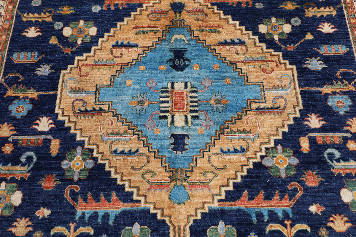202 x 300 cm | Tribal Afghan Veg Dye Wool carpet