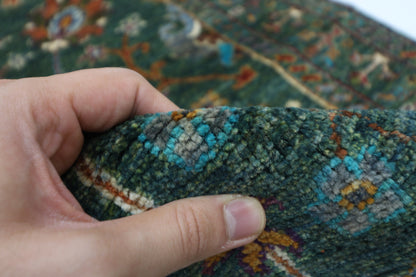 83 x 260 cm | Sultani Green Afghan Hand Knotted Runner