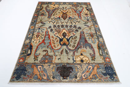 173 x 235 cm | Kawros Silk and Wool Afghan Veg Dye carpet