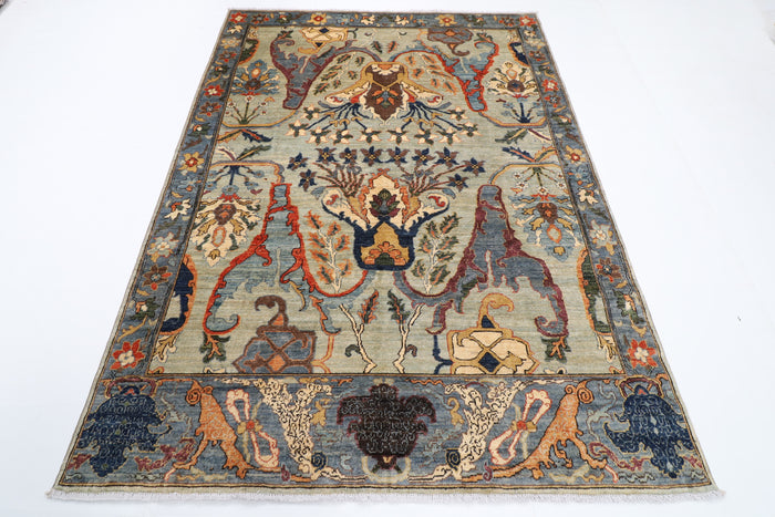 173 x 235 cm | Kawros Silk and Wool Afghan Veg Dye carpet