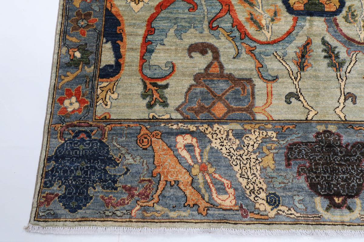 173 x 235 cm | Kawros Silk and Wool Afghan Veg Dye carpet