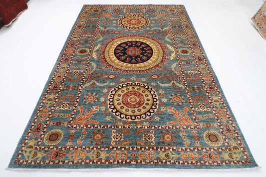 207 x 297 cm | Suzani Afghan Veg Dye Wool carpet
