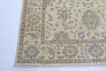 200 x 304 cm | Oriental Zeigler beige Afghan Tribal Hand Knotted Wool Carpet