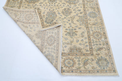 200 x 304 cm | Oriental Zeigler beige Afghan Tribal Hand Knotted Wool Carpet