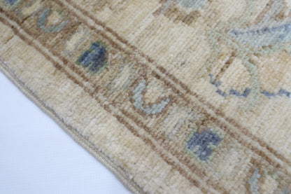 200 x 304 cm | Oriental Zeigler beige Afghan Tribal Hand Knotted Wool Carpet