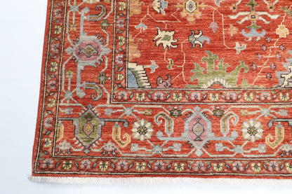 185 x 275 cm | 6'1 x 9 Ft Orange Afghan Carpet