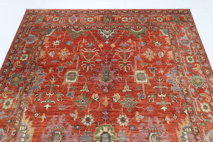 185 x 275 cm | 6'1 x 9 Ft Orange Afghan Carpet
