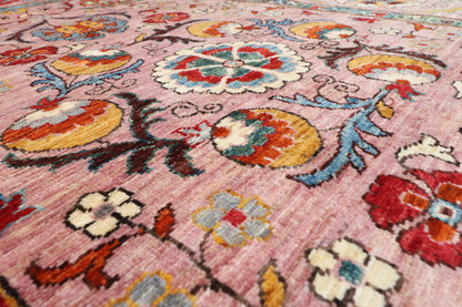 169 x 231 cm | 5'7 x 7'8 Ft Suzani Pink Afghan Carpet
