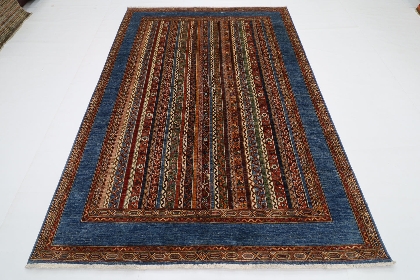 176 x 252 cm | Oriental Turkish shall Style Afghan Tribal Hand Knotted Wool Carpet