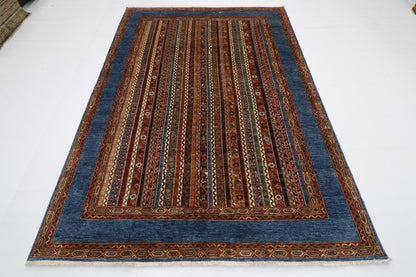 176 x 252 cm | Oriental Turkish shall Style Afghan Tribal Hand Knotted Wool Carpet