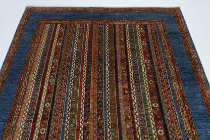 176 x 252 cm | Oriental Turkish shall Style Afghan Tribal Hand Knotted Wool Carpet
